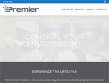 Tablet Screenshot of premierhometheater.com